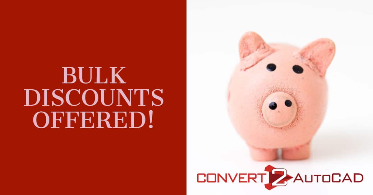 bulk discounts autocad conversion